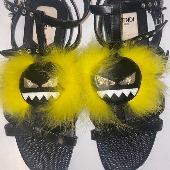 Fendi Monster Sandals LIKE BRAND NEW - Picture 5 of 5